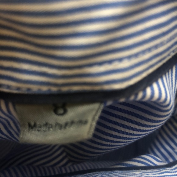 Blue & White stripe button down shirt - Picture 4 of 6